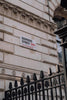 Iconic UK street sign on a London street