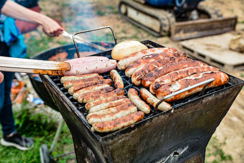 BBQ grill with food – best BBQ gifts UK for grill masters