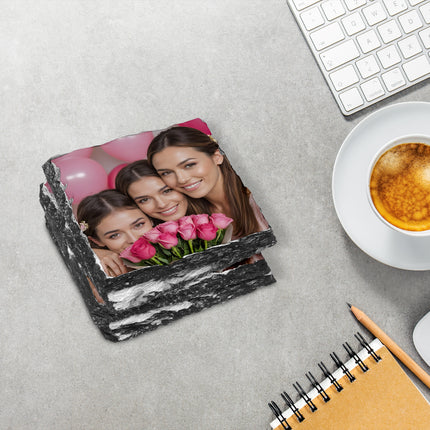 Bridesmaid photo printed on a personalised coaster