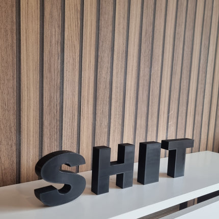 SHIT Decorative Letters Initials Ornament - 3D Printed, New Home Gift, Perfect Gift, 3D Printed Gift, Freestanding letters,