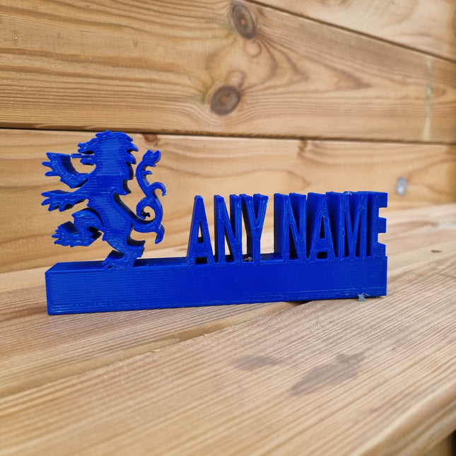 Rangers FC Personalised Name Display Stand 