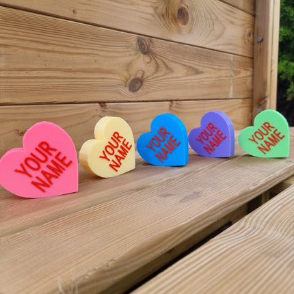 Personalized Custom 3D Printed Heart with Engraved Name - Personalized Romantic Keepsake for Any Occasion - Gift for him and her. Boyfriend