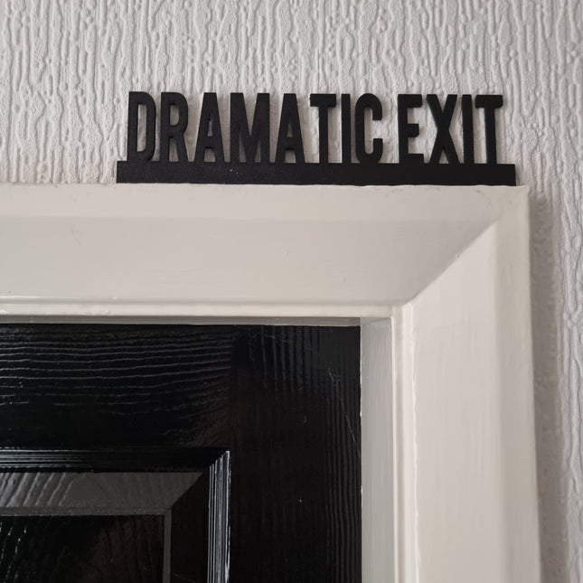 Dramatic Exit Door Topper 