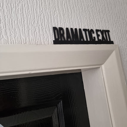 Dramatic Exit Door Topper 