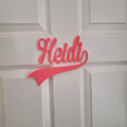 Baby boy Nursery sign, Baby name cutout, sports theme nursery, boys name sign, kids room baseball decor, above crib name sign,baby girl sign