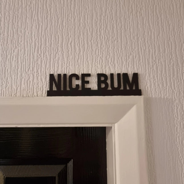 Nice Bum Door Topper 