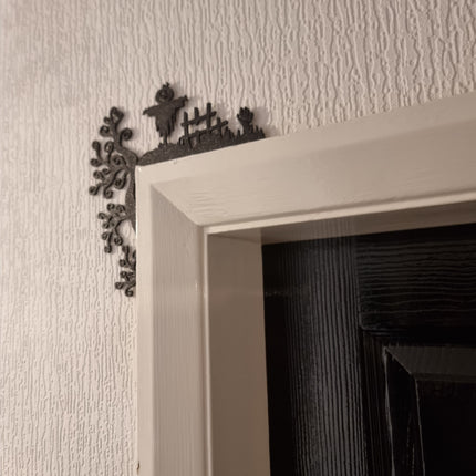 Halloween Door topper, shelf decor, wall decor, quirky home interior decor, quirky gift, door decoration, halloween gift, halloween decor 