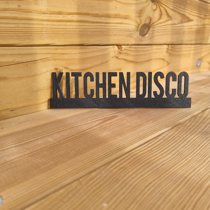 KITCHEN DISCO Door topper, shelf decor, wall decor, quirky home interior decor, quirky gift, door decoration 