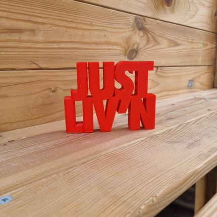 Just Liv'n Sneakerhead Gift | Custom Sneaker Art | Hypebeast Decor | Desk Decor | Office Decor, Desk Accessory | Motivational Gift