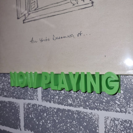 Now Playing Wall Mounted Vinyl Record Display Shelf, Record LP Shelf, Music Vinyl Wall Mountable Display, LP Vinyl Record Shelf / Shelves