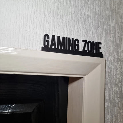 Gaming Zone Door topper, shelf decor, wall decor, quirky home interior decor, quirky gift, door decoration 