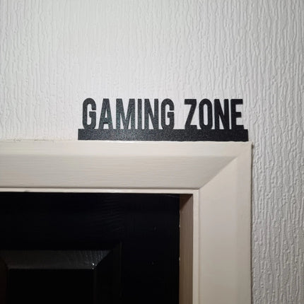 Gaming Zone Door topper, shelf decor, wall decor, quirky home interior decor, quirky gift, door decoration 