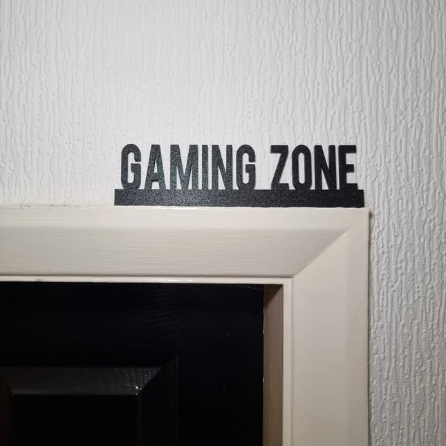 Gaming Zone Door topper, shelf decor, wall decor, quirky home interior decor, quirky gift, door decoration 