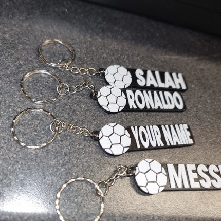 Personalized Soccer Keychain | Backpack Tags, 3D Printed Keychains, Kid's Name Tags, Sport Keyrings, Charms