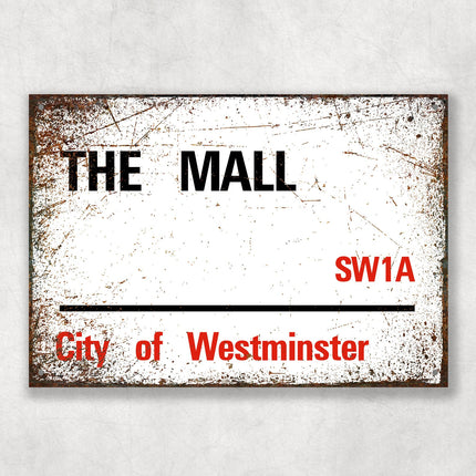 The Mall - City of Westminster, Street Sign, The Mall gift, The Mall Souvenir, The Mall Keepsake, London Gifts