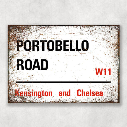 Portobello Road - Kensington and Chelsea, Street Sign, Portobello Road gift, Portobello Road Souvenir, Portobello Road Keepsake,London Gifts