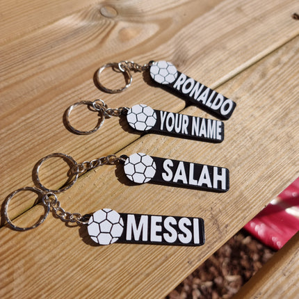 Personalized Soccer Keychain | Backpack Tags, 3D Printed Keychains, Kid's Name Tags, Sport Keyrings, Charms