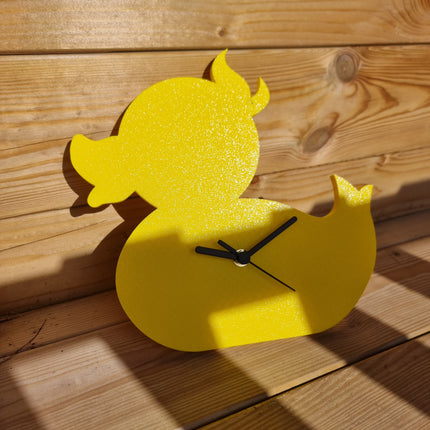 Rubber Duckie 3D Clock: Quacktastic Timepiece for Bath or Nursery