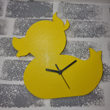 Rubber Duckie 3D Clock: Quacktastic Timepiece for Bath or Nursery