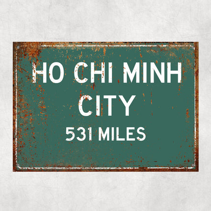PERSONALIZED HO CHI Minh Sign, Ho Chi Minh City Distance Sign, City of Ho Chi Minh Gift, Ho Chi Minh Gifts, Ho Chi Minh Souvenir,Ho Chi Minh