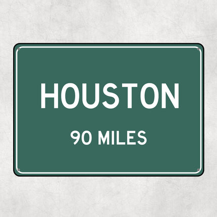 PERSONALIZED HOUSTON Sign, Houston City Distance Sign, City of Houston Gift, Houston Gifts, Houston Souvenir, Houston Signs