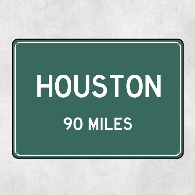 PERSONALIZED HOUSTON Sign, Houston City Distance Sign, City of Houston Gift, Houston Gifts, Houston Souvenir, Houston Signs