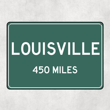 PERSONALIZED LOUISVILLE Sign, Louisville City Distance Sign, City of Louisville Gift, Louisville Gifts, Louisville Souvenir, Louisville