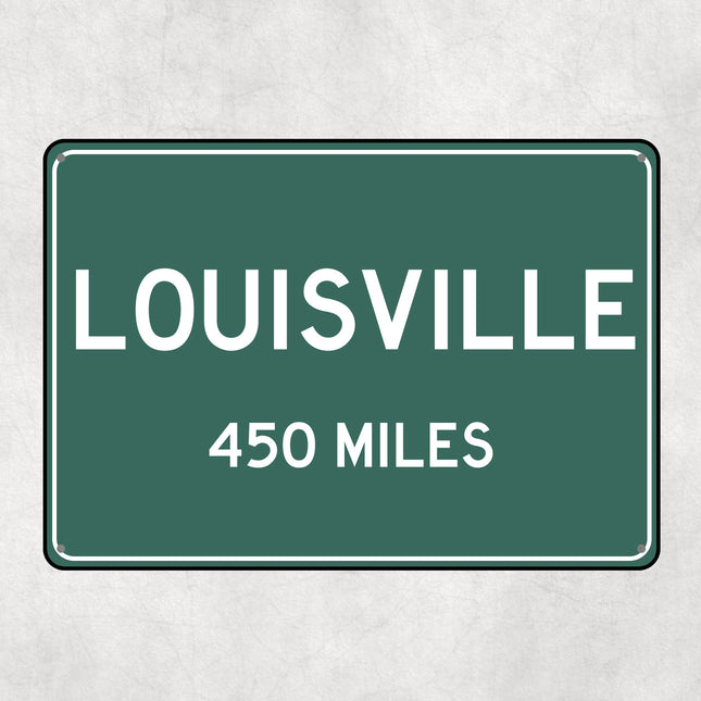 PERSONALIZED LOUISVILLE Sign, Louisville City Distance Sign, City of Louisville Gift, Louisville Gifts, Louisville Souvenir, Louisville