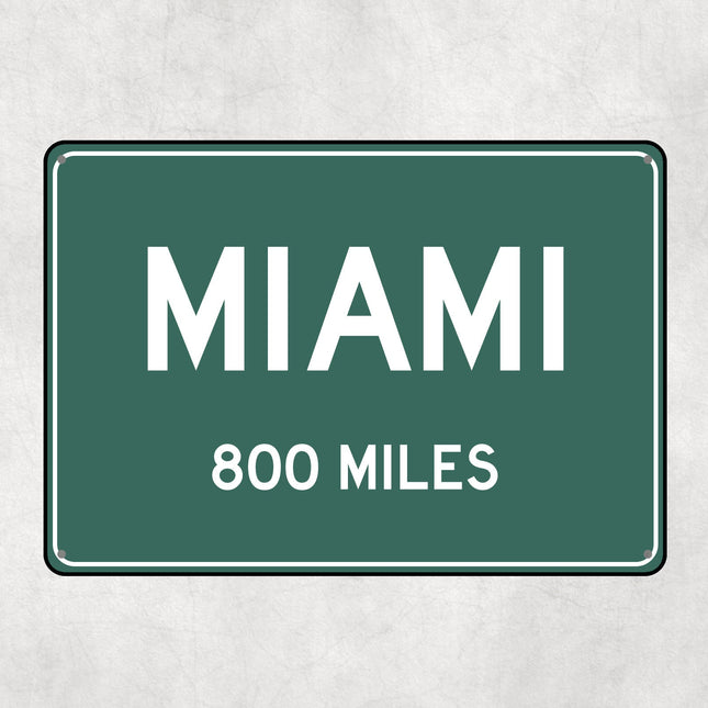 PERSONALIZED MIAMI Sign, Miami City Distance Sign, City of Miami Gift, Miami Gifts, Miami Souvenir, Miami Signs