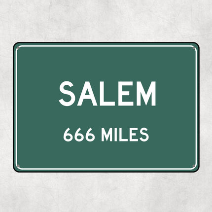 PERSONALIZED SALEM Sign, Salem City Distance Sign, City of Salem Gift, Salem Gifts, Salem Souvenir, Salem Signs