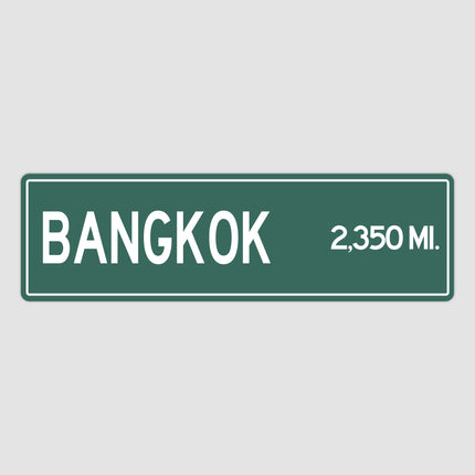PERSONALIZED BANGKOK Sign, Bangkok City Distance Sign, City of Bangkok Gift, Bangkok Gifts, Bangkok Souvenir, Bangkok Sign