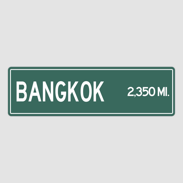 PERSONALIZED BANGKOK Sign, Bangkok City Distance Sign, City of Bangkok Gift, Bangkok Gifts, Bangkok Souvenir, Bangkok Sign