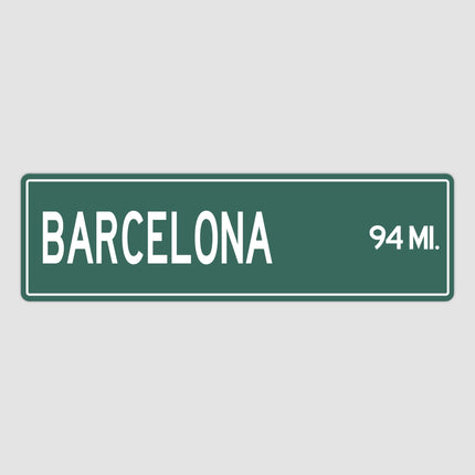 PERSONALIZED BARCELONA Sign, Barcelona City Distance Sign, City of Barcelona Gift, Barcelona Gifts, Barcelona Souvenir, Barcelona Sign 