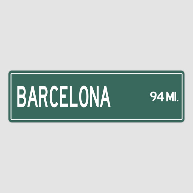 PERSONALIZED BARCELONA Sign, Barcelona City Distance Sign, City of Barcelona Gift, Barcelona Gifts, Barcelona Souvenir, Barcelona Sign 