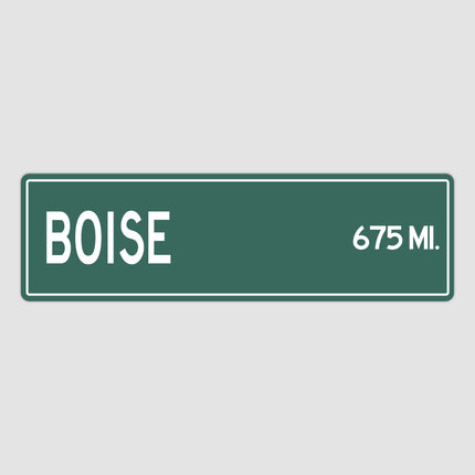 PERSONALIZED BOISE Sign, Boise City Distance Sign, City of Boise Gift, Boise Gifts, Boise Souvenir, Boise Sign
