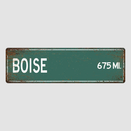 PERSONALIZED BOISE Sign, Boise City Distance Sign, City of Boise Gift, Boise Gifts, Boise Souvenir, Boise Sign