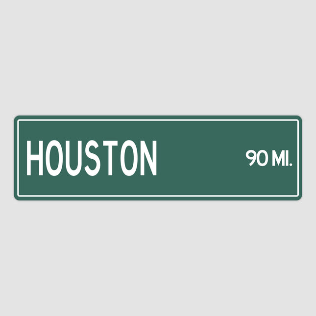PERSONALIZED HOUSTON Sign, Houston City Distance Sign, City of Houston Gift, Houston Gifts, Houston Souvenir, Houston Sign