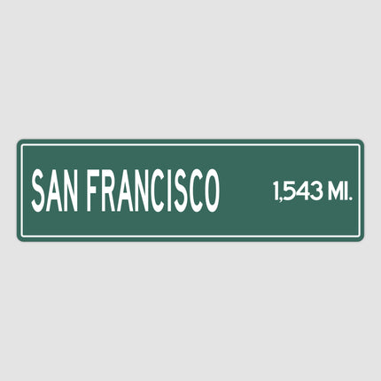 PERSONALIZED SAN FRANCISCO Sign, San Francisco City Distance Sign, City of San Francisco Gift, San Francisco Gifts, San Francisco Souvenir
