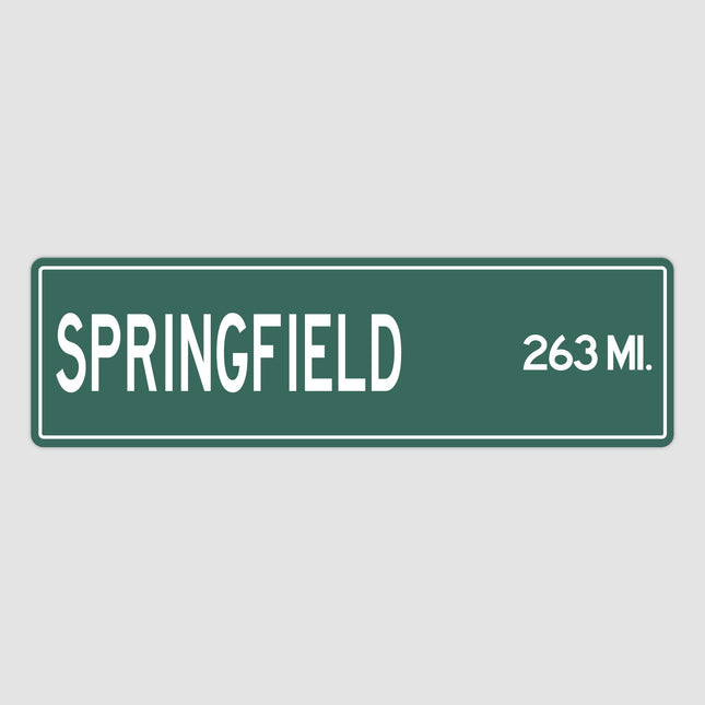 PERSONALIZED SPRINGFIELD Sign, Springfield City Distance Sign, City of Springfield Gift, Springfield Gifts, Springfield Souvenir