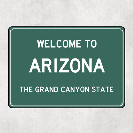 Welcome to ARIZONA Sign, Arizona Metal Sign, Arizona Gift, Arizona Gifts, Arizona Souvenir, Arizona Grand Canyon State