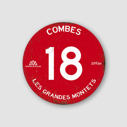 Vintage Ski Piste Marker Sign - Vintage Ski Piste Marker Decor - Vintage Ski Piste - Vintage Style Sign