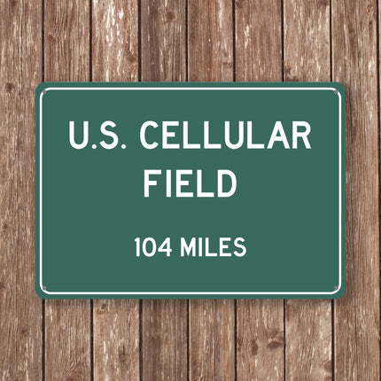 PERSONALIZED U.S. CELLULAR Field Distance Sign,us Cellular Field Stadium, us Cellular Field Miles,Chicago Sign,Chicago gift,Chicago Souvenir