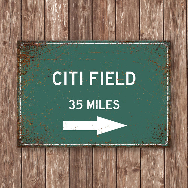 PERSONALIZED CITI FIELD Distance Sign, Citi Field Sign, Citi Field Miles, New York City Sign, Queens gift, New York Souvenir