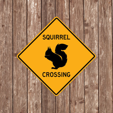 SQUIRREL CROSSING SIGN - Squirrel Crossing Signs, Squirrels, Warning Squirrel Crossing, Squirrel Signs, Squirrel Decor, Squirrel Xing