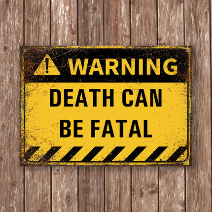WARNING Sign Your Custom Text aluminium printed metal street sign - Funny Street Sign, Funny Gift