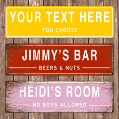 Custom Street Sign, Metal Street Sign, Personalized Street Sign, Make Your Own Street Sign, Custom Street Sign, Quality Metal Sign