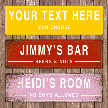 Custom Street Sign, Metal Street Sign, Personalized Street Sign, Make Your Own Street Sign, Custom Street Sign, Quality Metal Sign