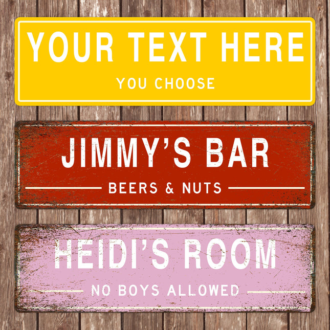 Custom Street Sign, Metal Street Sign, Personalized Street Sign, Make Your Own Street Sign, Custom Street Sign, Quality Metal Sign