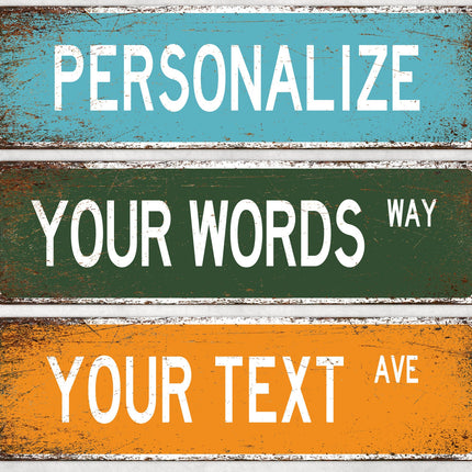 Custom Street Sign, Metal Street Sign, Personalized Street Sign, Make Your Own Street Sign, Custom Street Sign, Quality Metal Sign