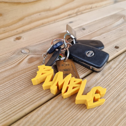 Graffiti style Keyring Keychains | Backpack Tags, 3D Printed Keychains, Kid's Name Tags, Grafitti Keyrings, Charms, School Bag Names